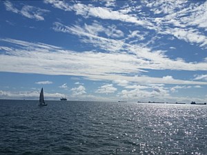 Sail Boat and Clouds